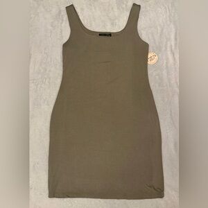 Final Touch Khaki Green Mini Dress